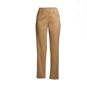 Time and Tru Beige Woven Pull-On Pants 1000
